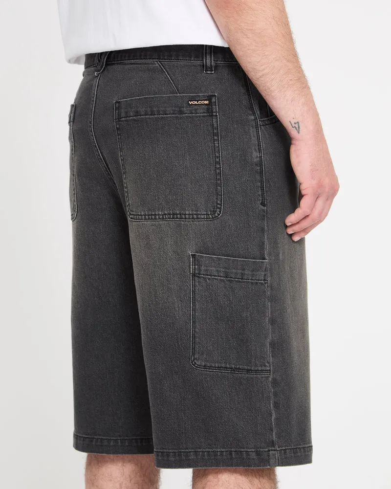 Kraftsman II 24" Denim-Shorts - Black Grey