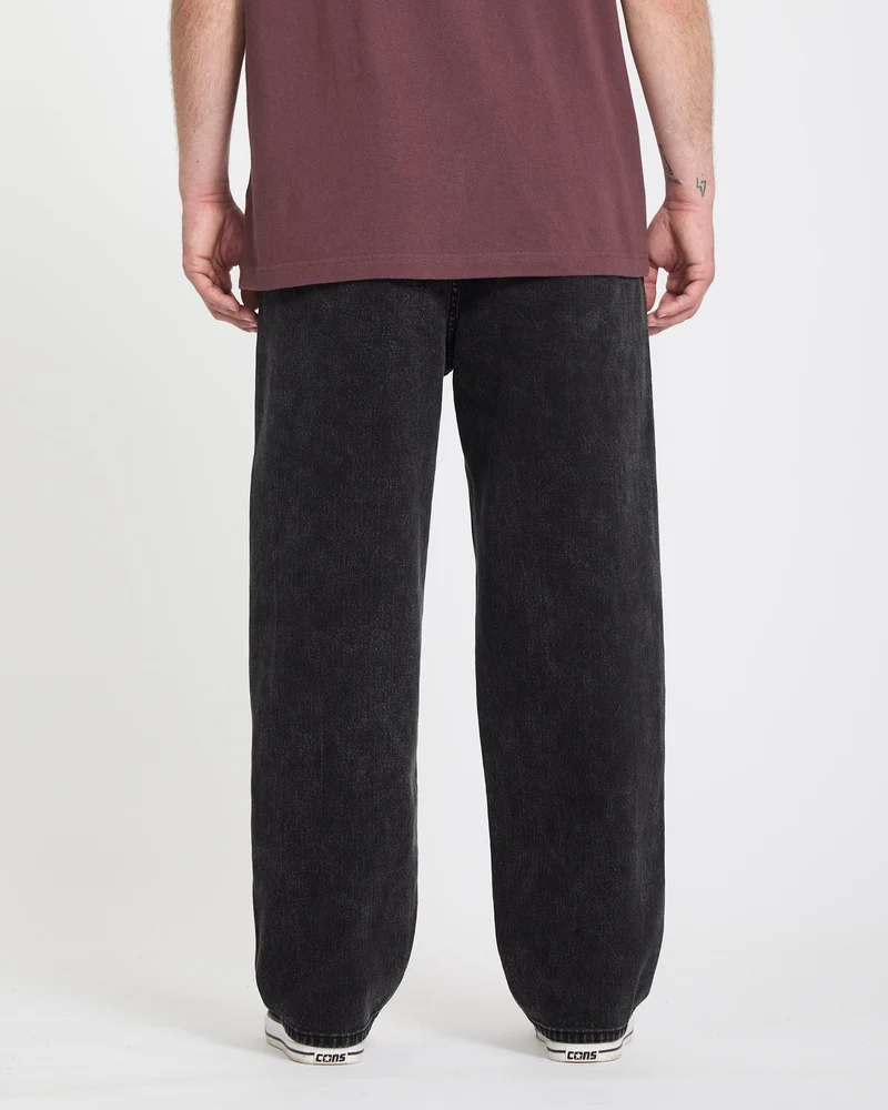 Freazy Loose Elasticated Waist Jeans - Blackity Black