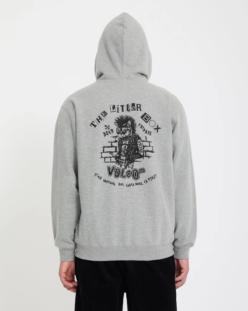 Catastrophy Zip Hoodie - Heather Grey