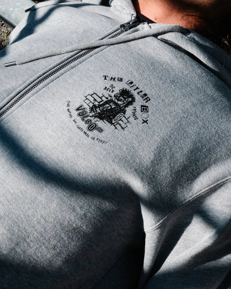Catastrophy Zip Hoodie - Heather Grey
