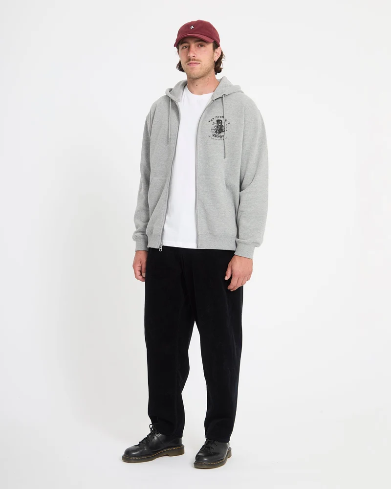 Catastrophy Zip Hoodie - Heather Grey