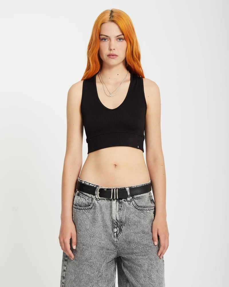 Gimmestank Rib Top - Black
