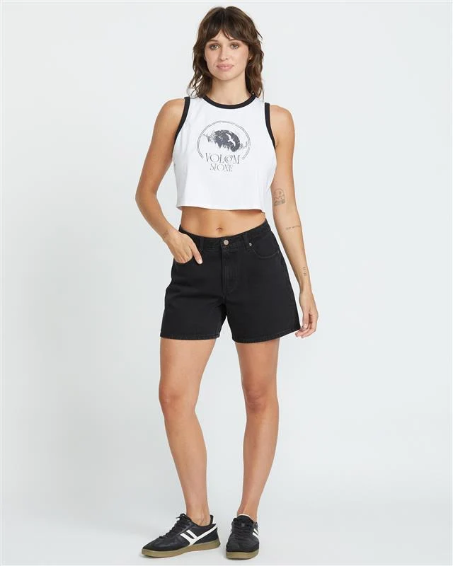 Stoned Boyfriend-Shorts - Black