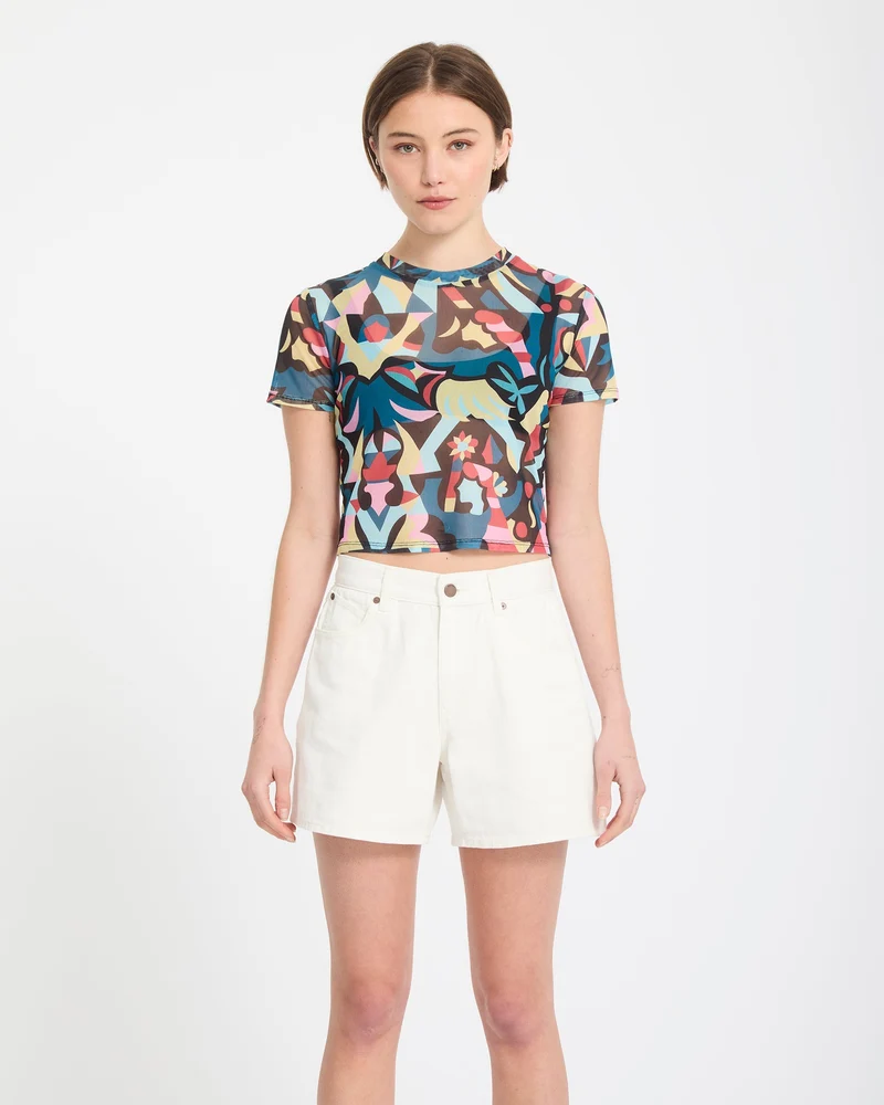 Stoned Boyfriend-Shorts - Vintage White