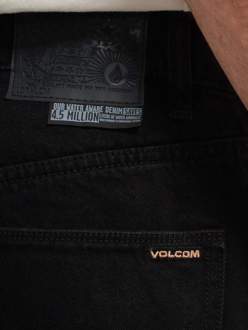 Billow Tapered Jeans - BLACK