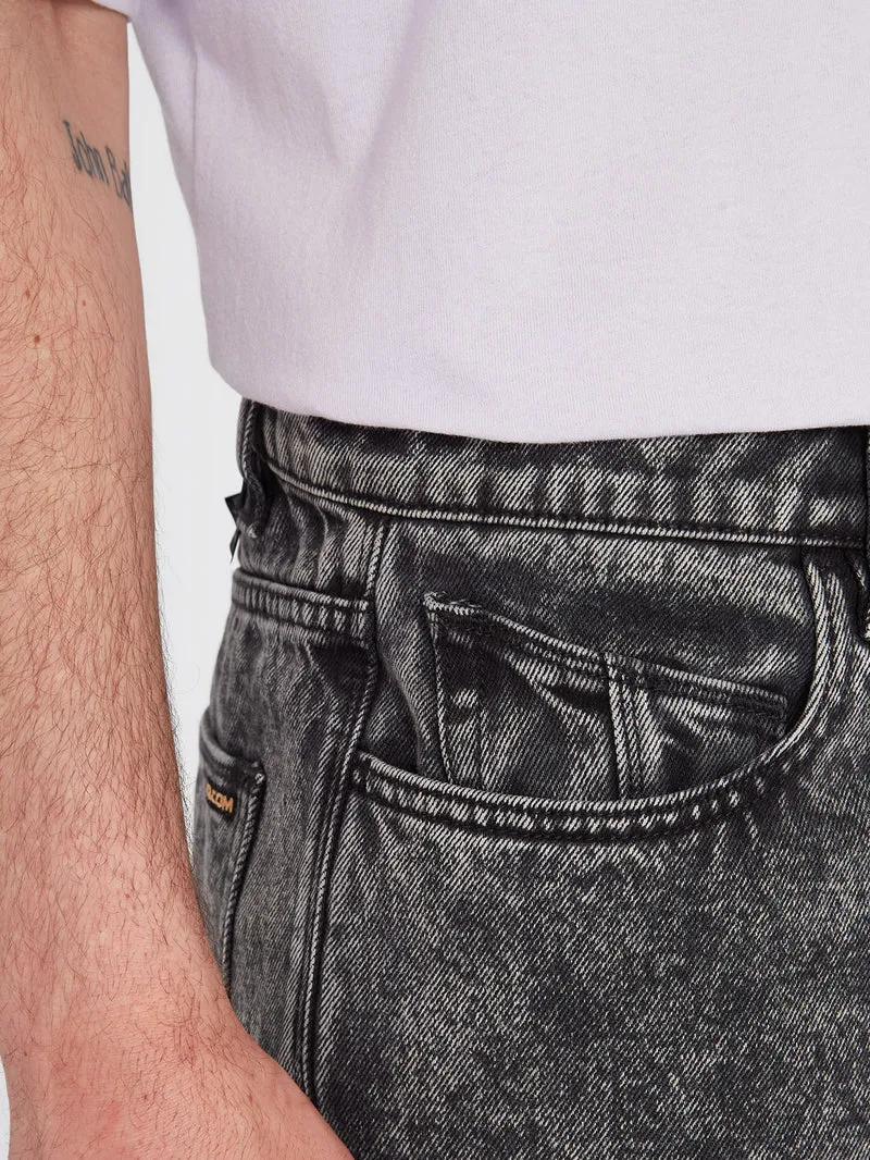 Billow Tapered Jeans - LIGHT ACID BLACK