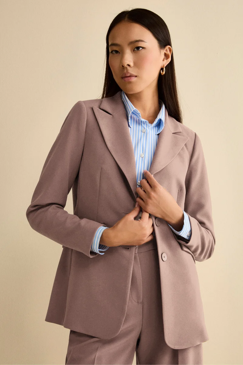 Giacca Bistretch Foderata Regular Fit - ROSA ANTICO