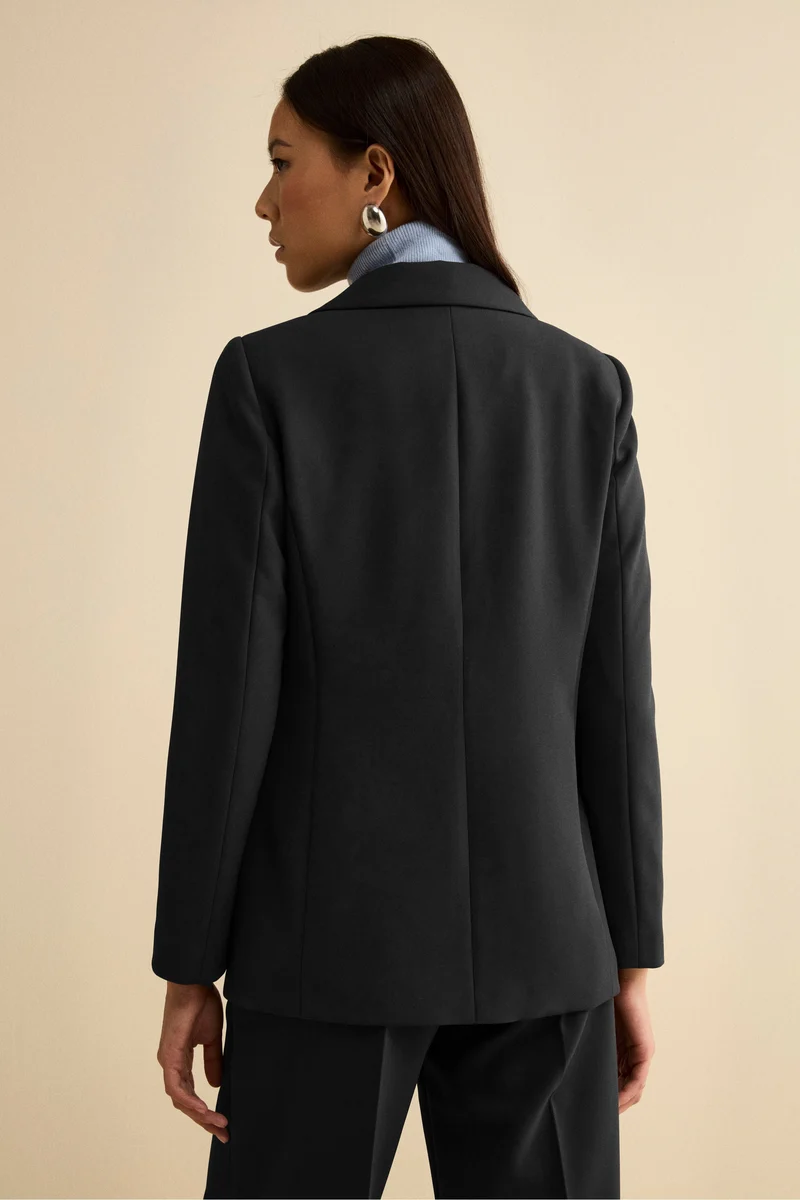 Giacca Bistretch Foderata Regular Fit - NERO