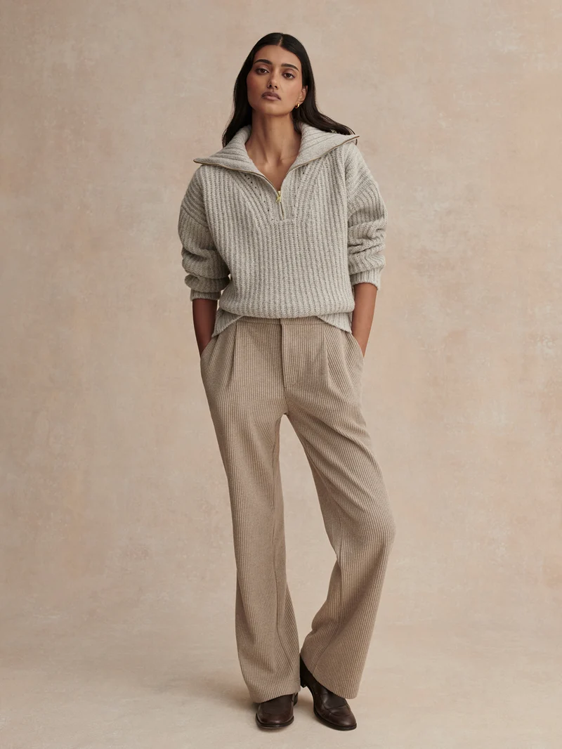 Flora Half Zip Soft Sweater