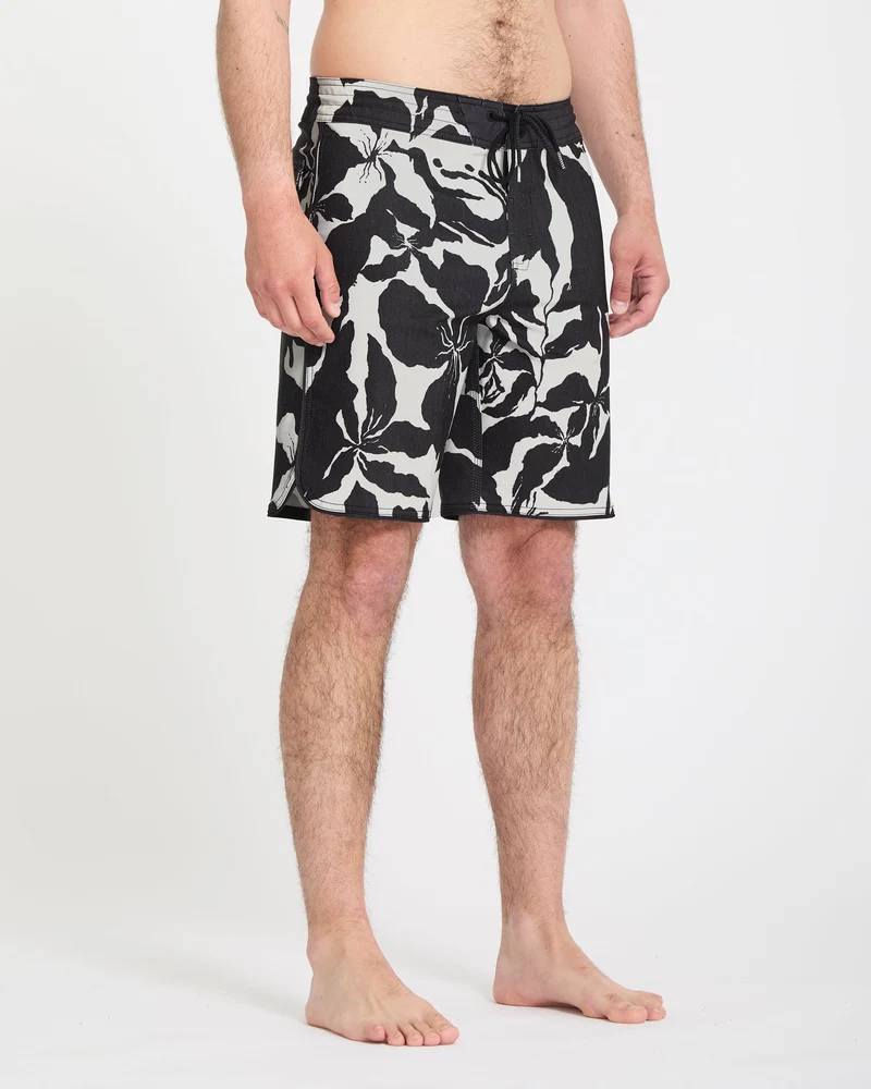 Contact Scallop Stoney 19" Boardshorts - Off White
