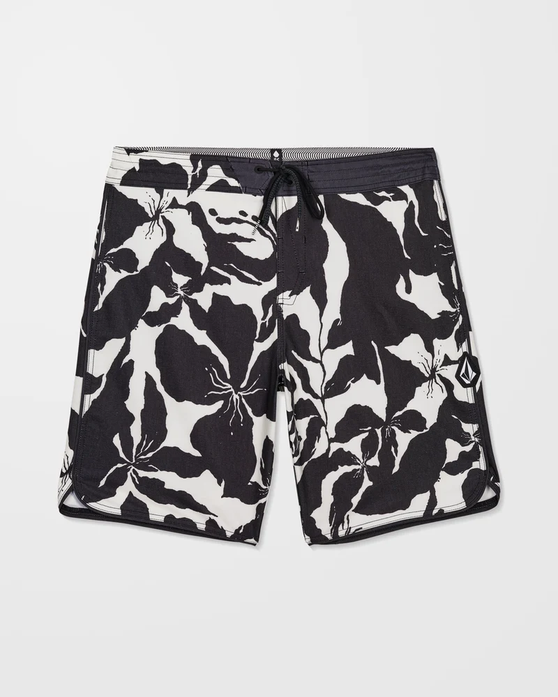 Contact Scallop Stoney 19" Boardshorts - Off White