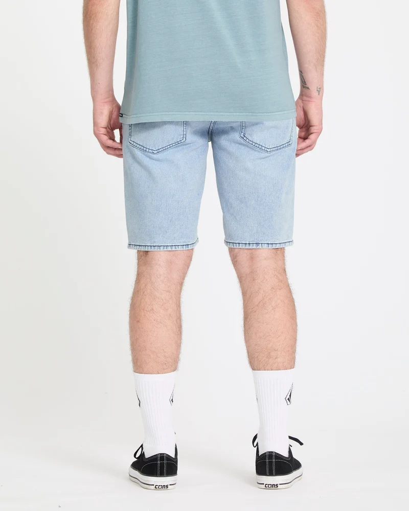 Solver Denim Shorts - Worn Light Blue
