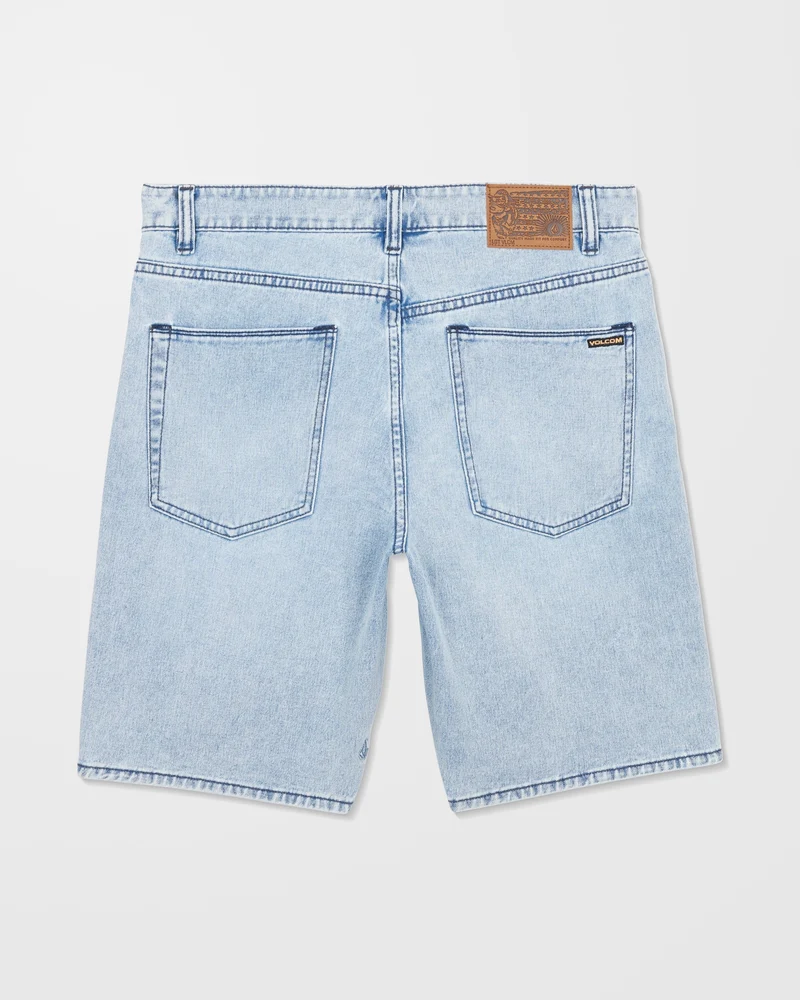 Solver Denim Shorts - Worn Light Blue
