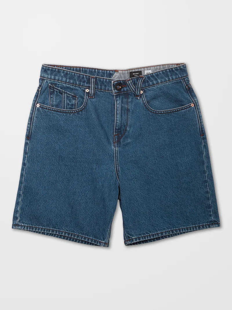 Billow Denim Shorts - INDIGO RIGIDE WASH