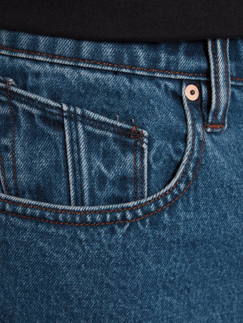 Billow Denim Shorts - INDIGO RIGIDE WASH