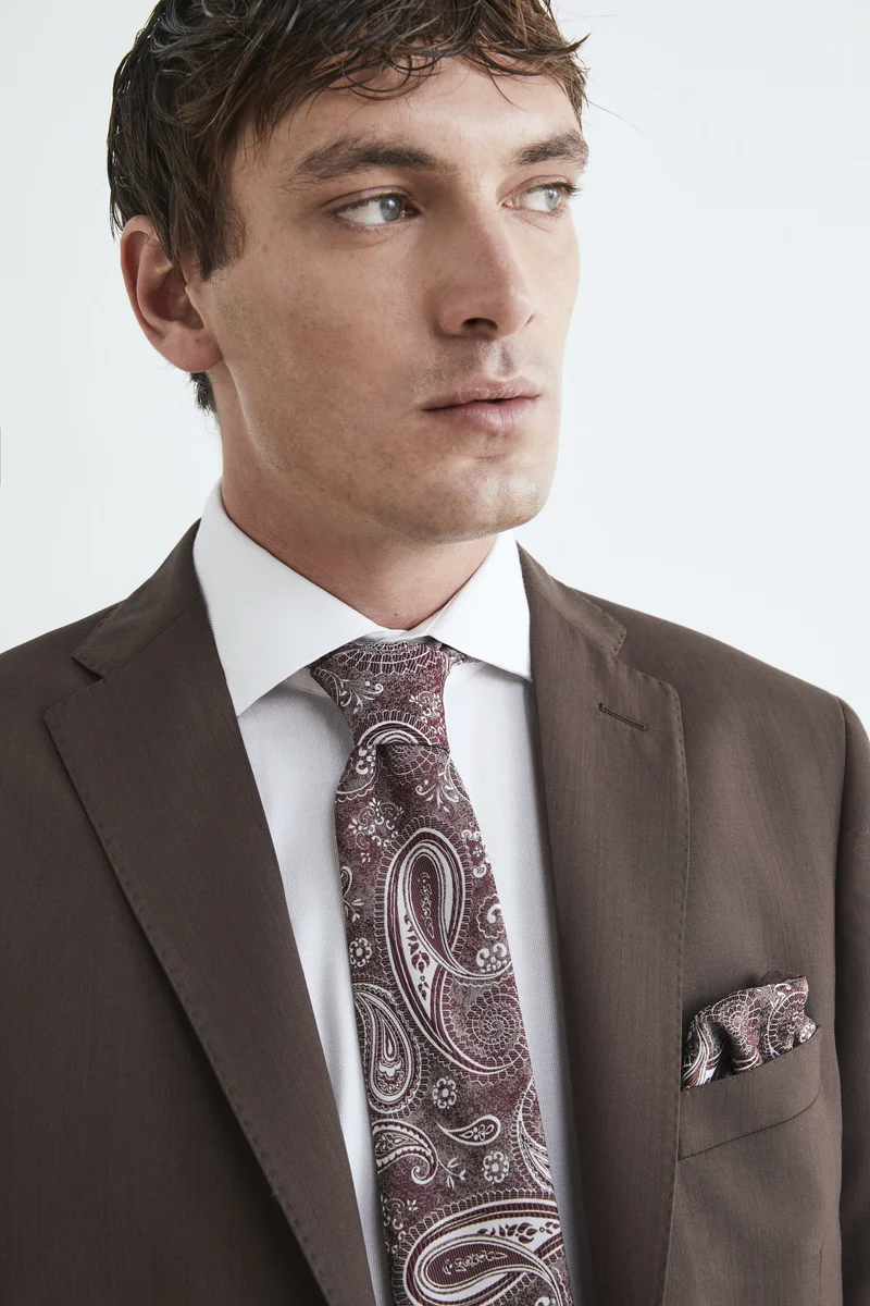 Pochette paisley - FANT. BORDEAUX
