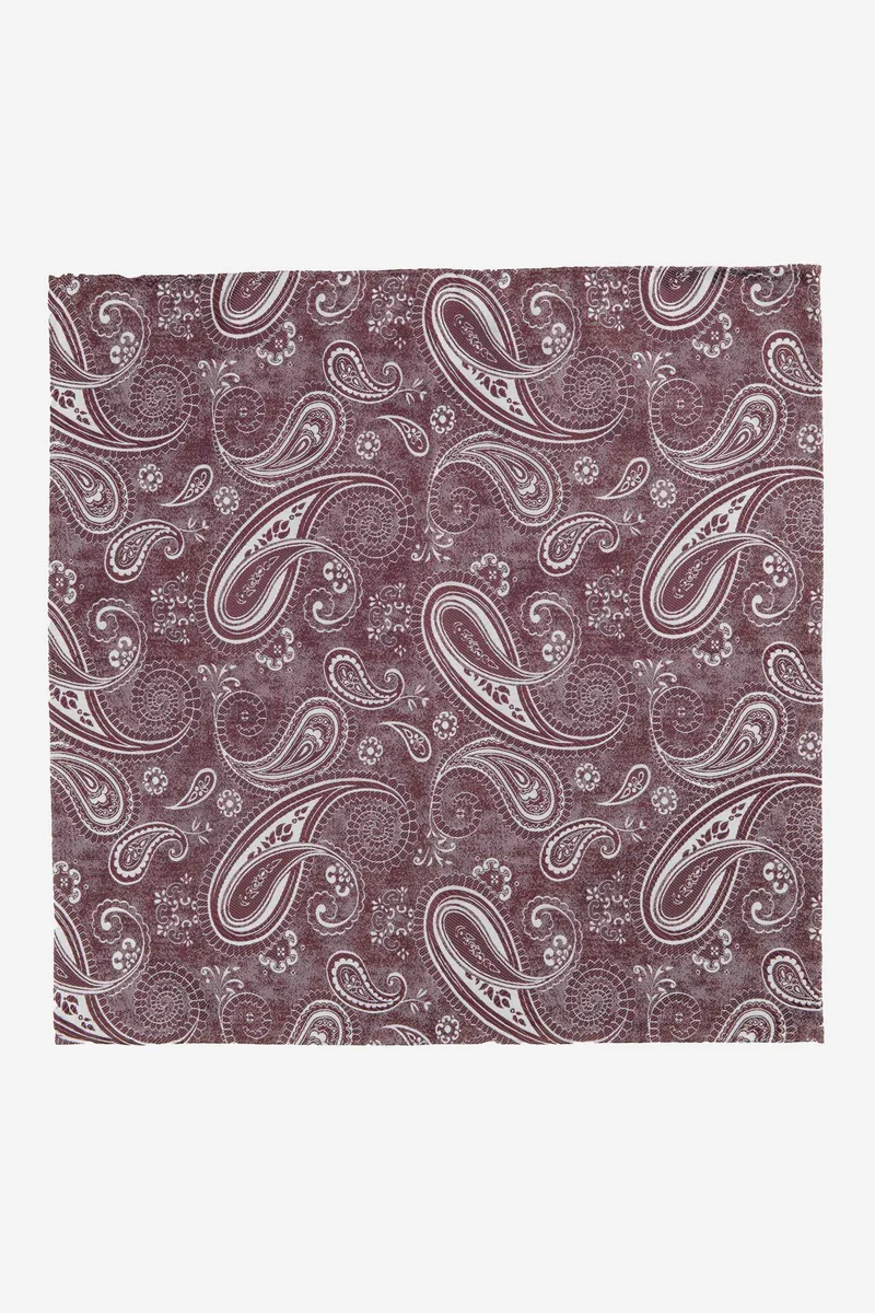 Pochette paisley - FANT. BORDEAUX