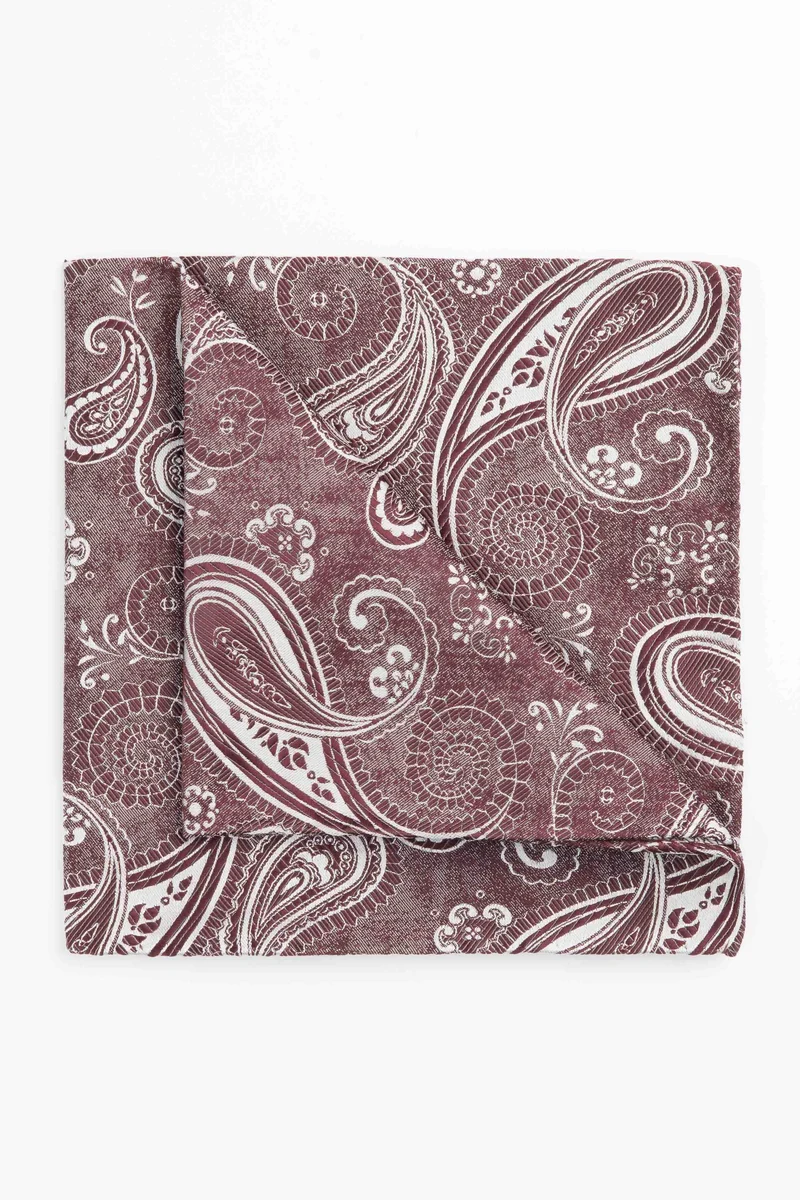 Pochette paisley - FANT. BORDEAUX