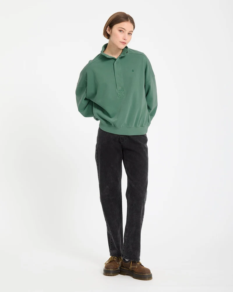 Reetrostone Up Sweatshirt - Evergreen