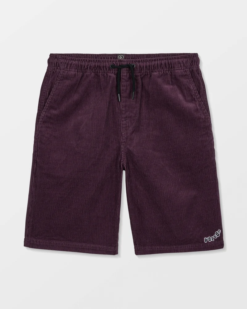 Outer Spaced Elasticated Waist Corduroy Shorts - Pistol Punch - (KINDER)
