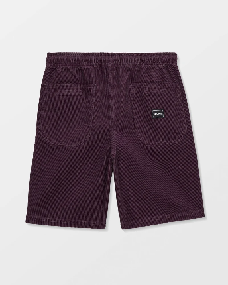 Outer Spaced Elasticated Waist Corduroy Shorts - Pistol Punch - (KINDER)