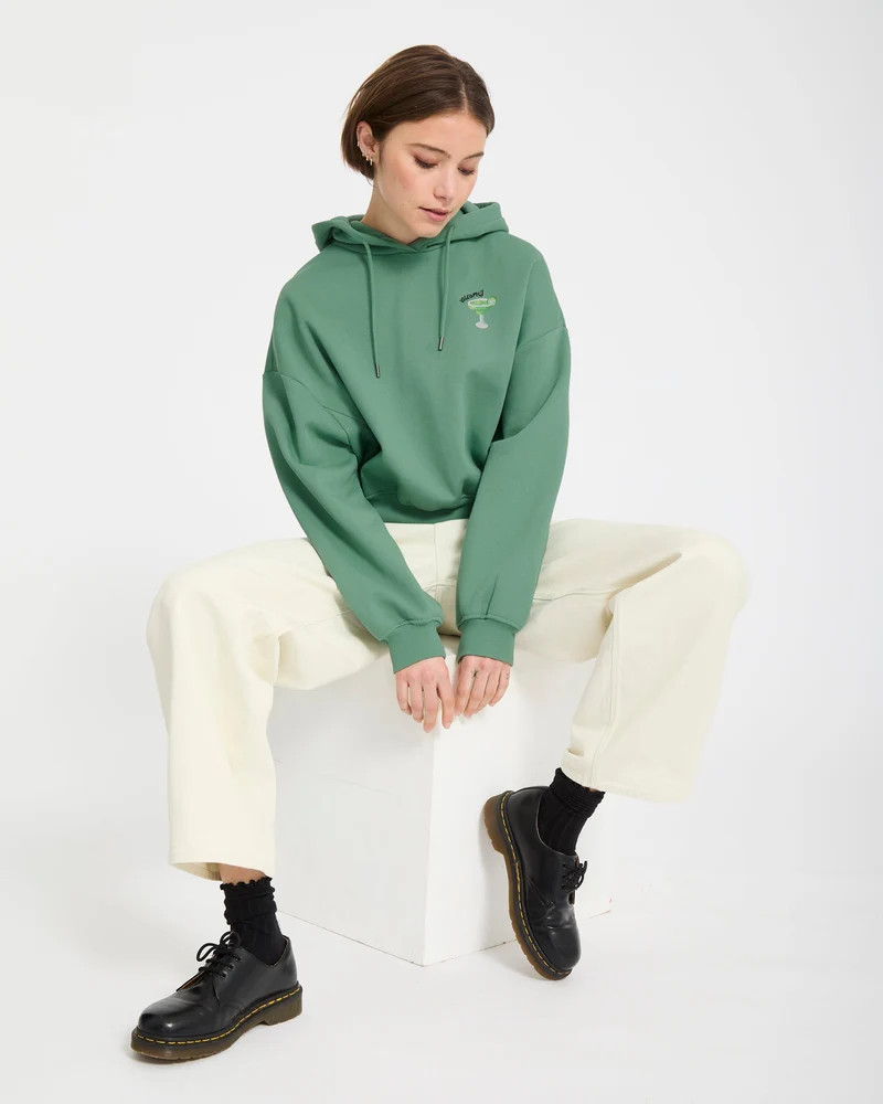 Mickey Mason Hoodie - Evergreen