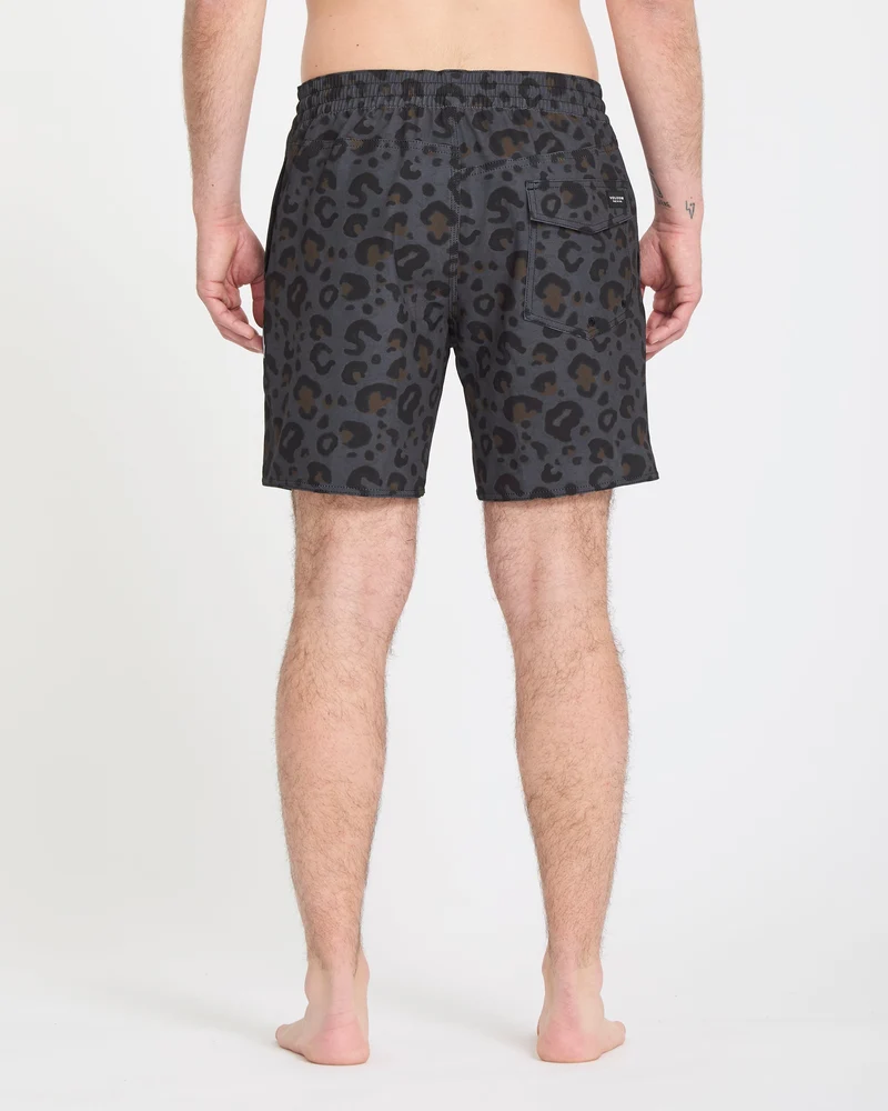 Melange Trunk 17" Boardshorts - Asphalt Black