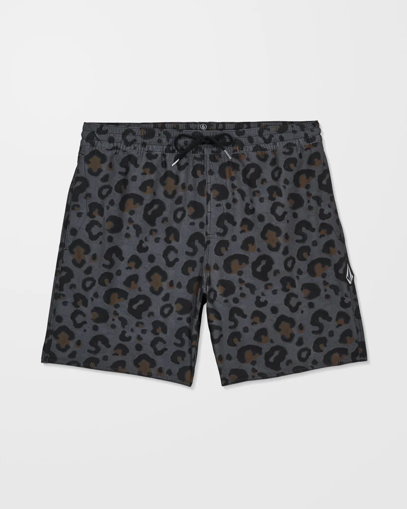 Melange Trunk 17" Boardshorts - Asphalt Black