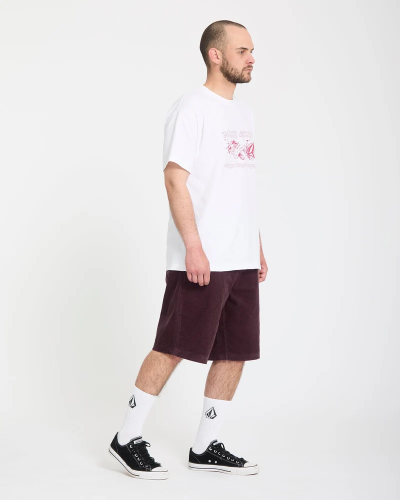 Freazy Loose 22" Elasticated Waist Shorts - Pistol Punch