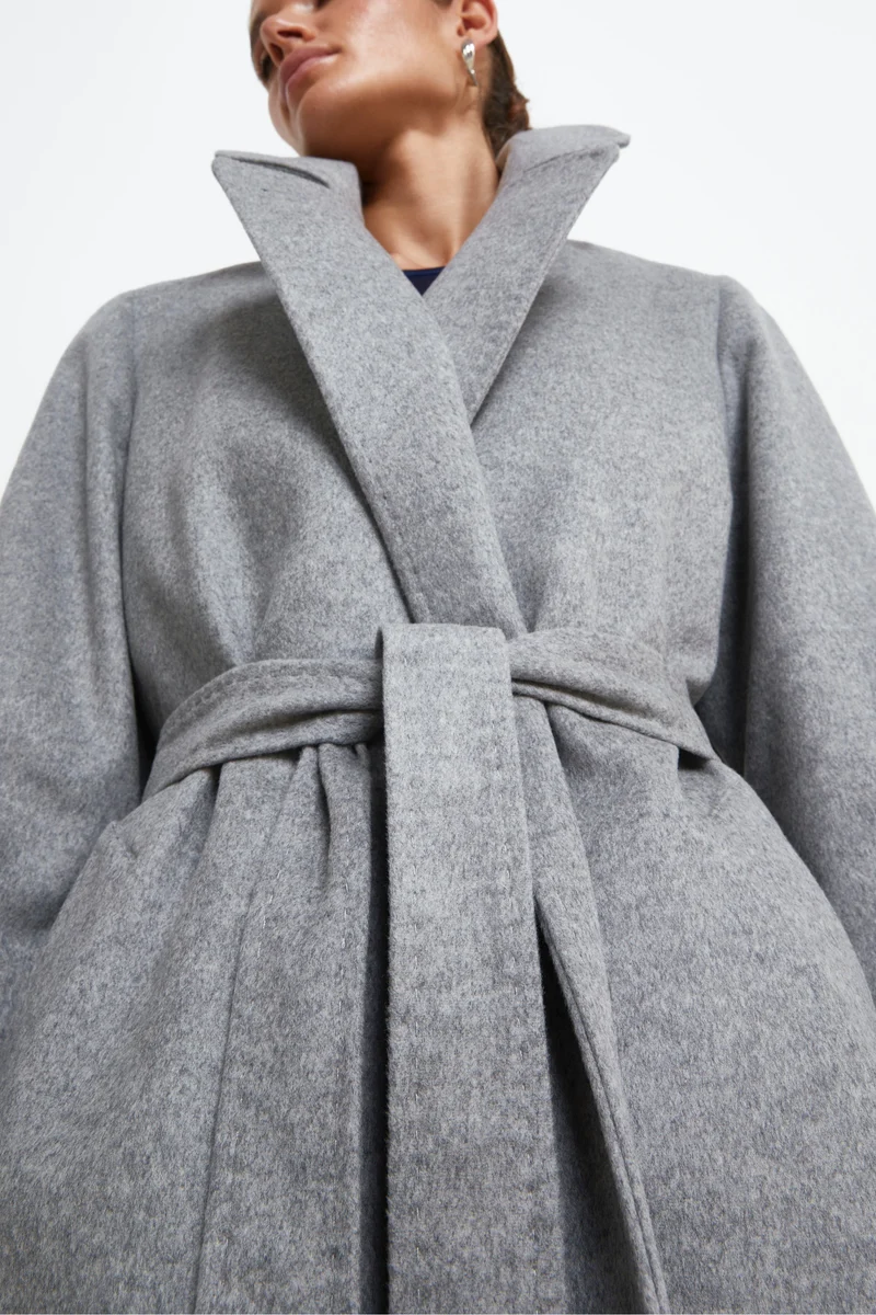 Cappotto lungo in lana e cashmere - PERLA