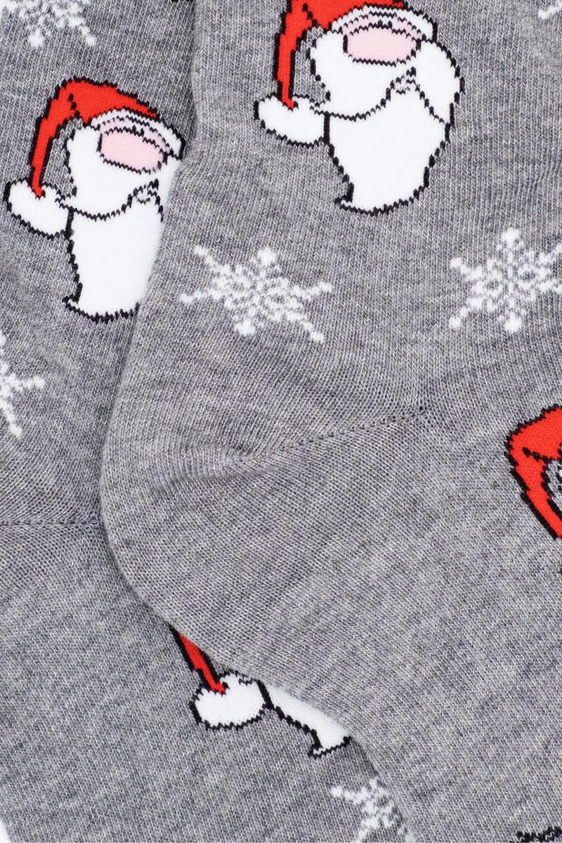 Calze Lunghe Fantasia Natale - GRIGIO CHIARO