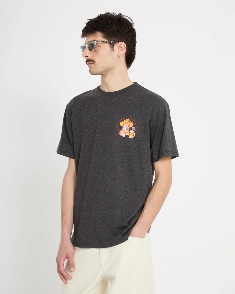Meowdy T-Shirt - Heather Black