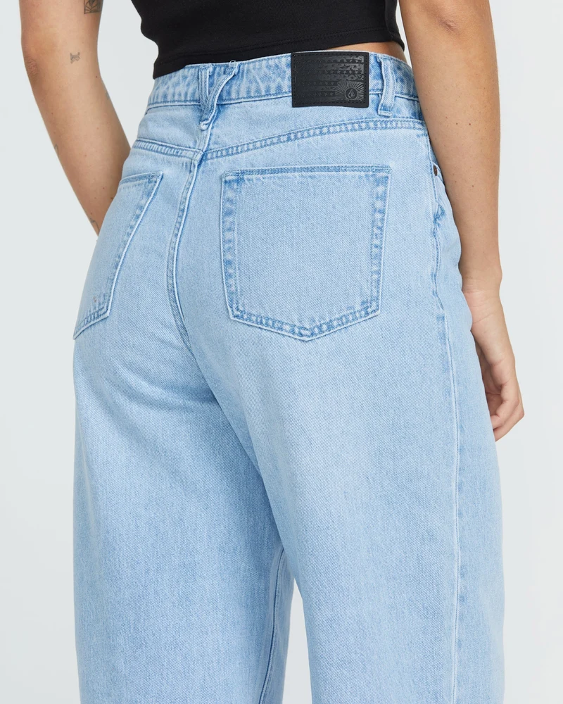 Stoned Boyfriend High Rise Jeans - Blue Bird