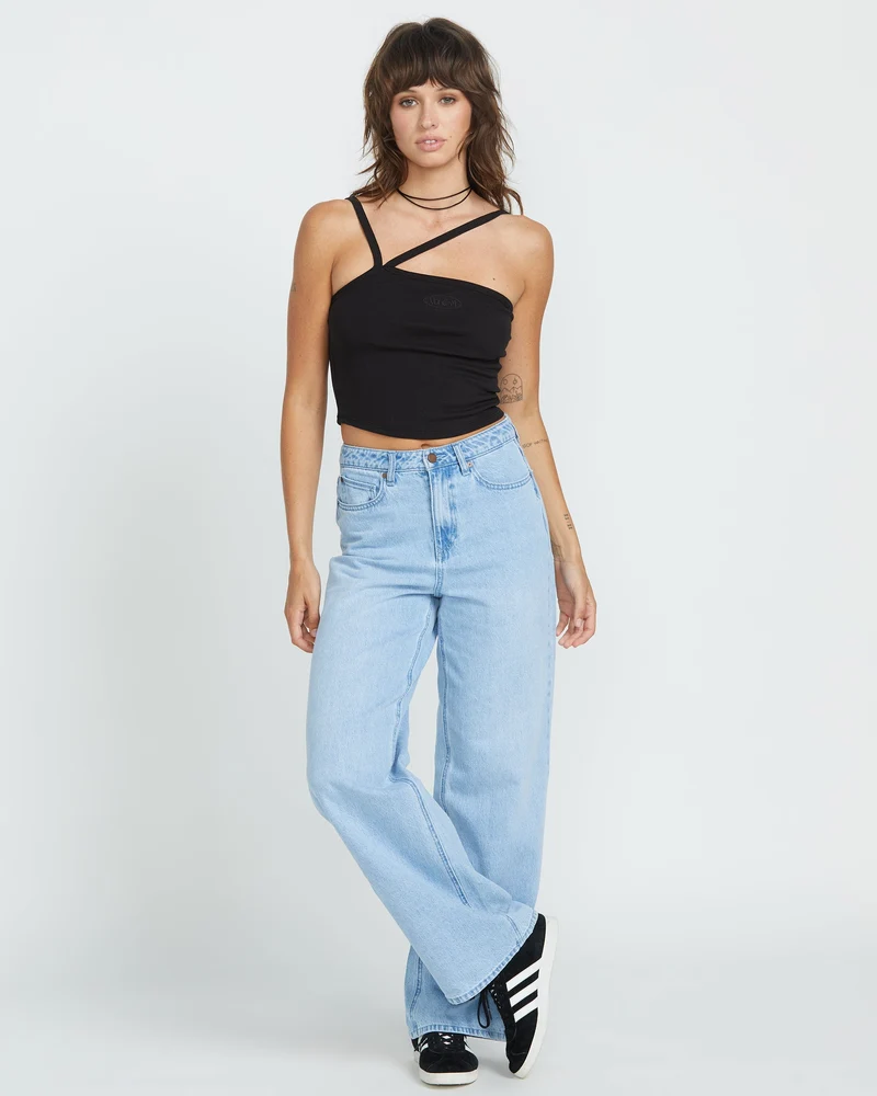 Stoned Boyfriend High Rise Jeans - Blue Bird