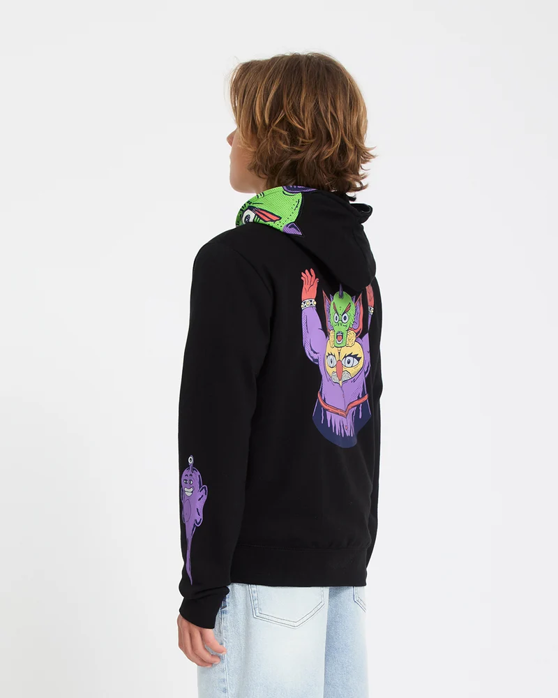 Ben Sanair Full Zip Hoodie - Black - (KINDER)