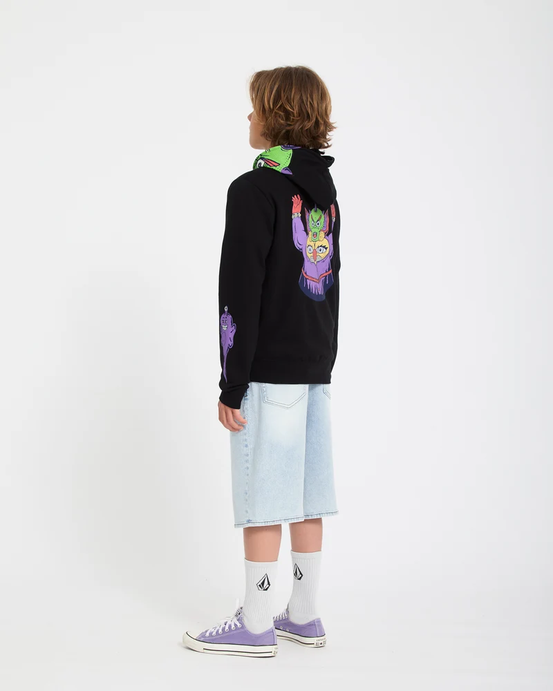 Ben Sanair Full Zip Hoodie - Black - (KINDER)