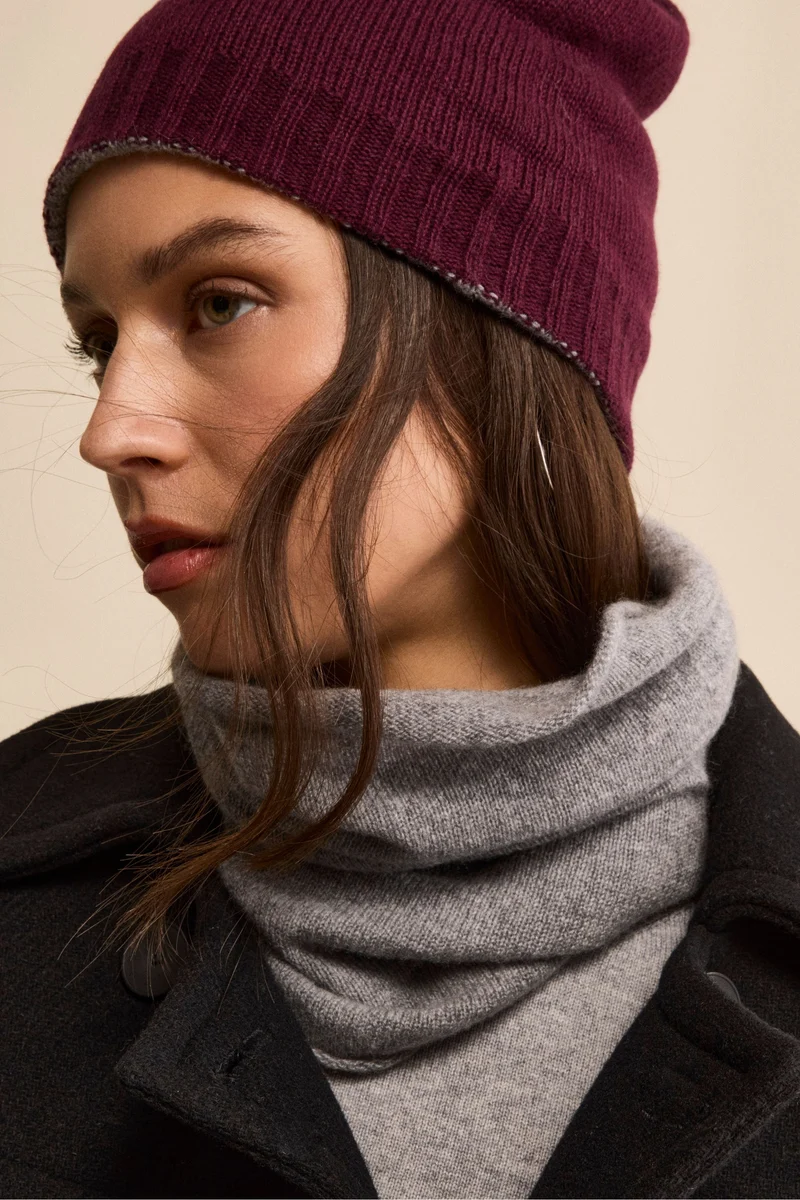 Scaldacollo in cashmere - GRIGIO MEDIO