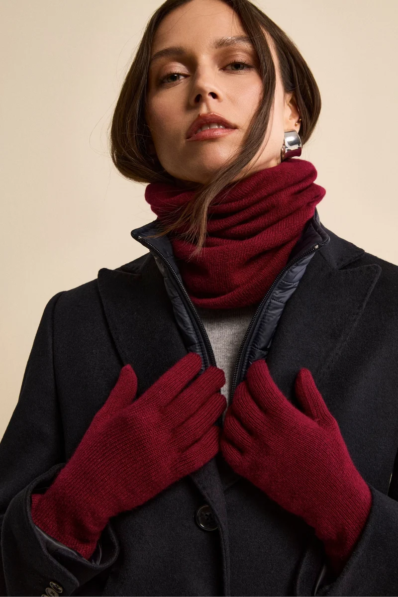 Scaldacollo in cashmere - BORDEAUX
