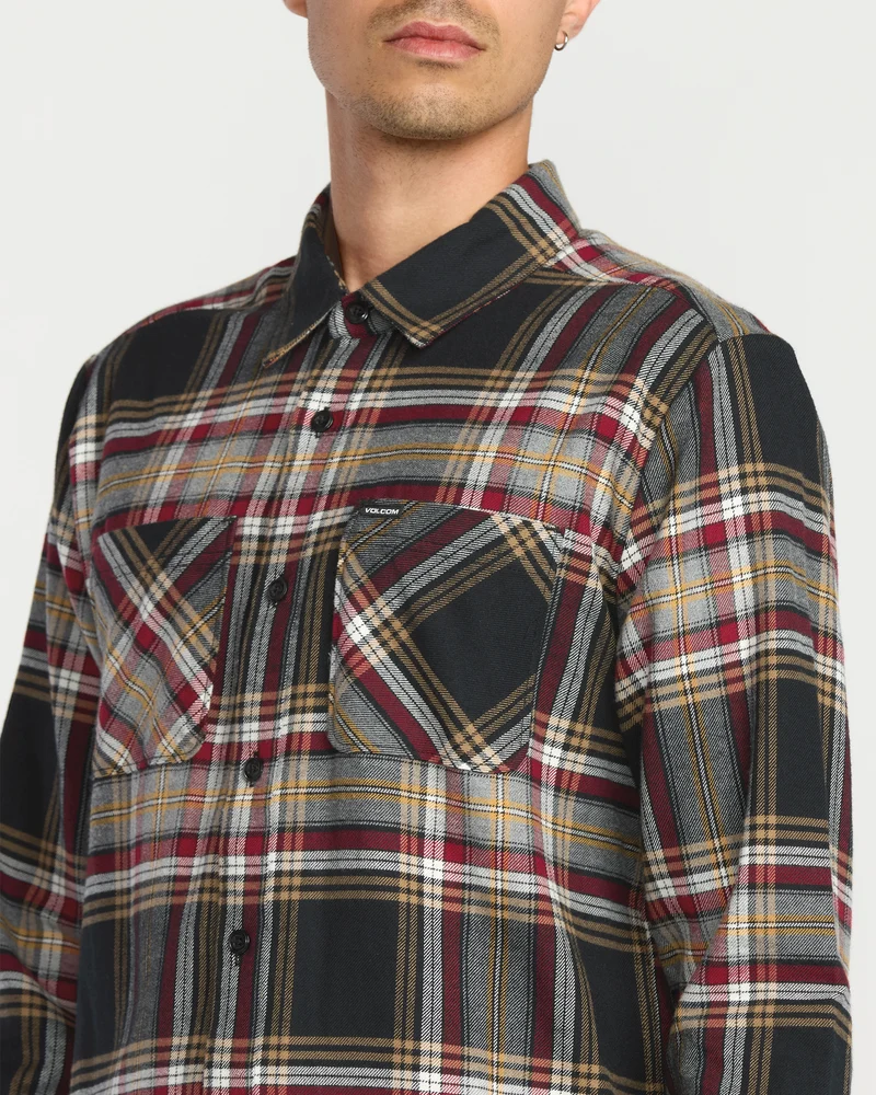 Netastone Flanellhemd - Antique Black