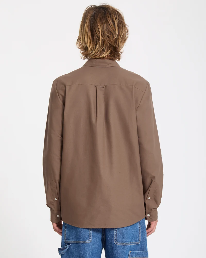 Veeco Oxford-Hemd - Brown Stone