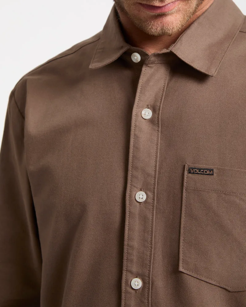 Veeco Oxford-Hemd - Brown Stone