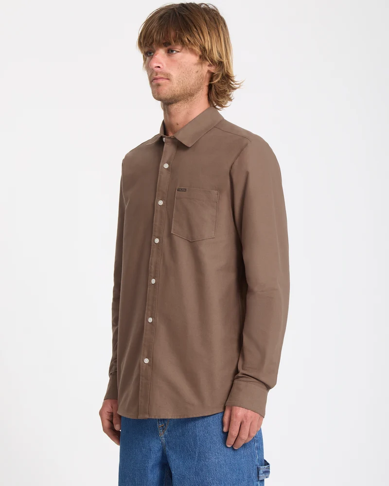 Veeco Oxford-Hemd - Brown Stone