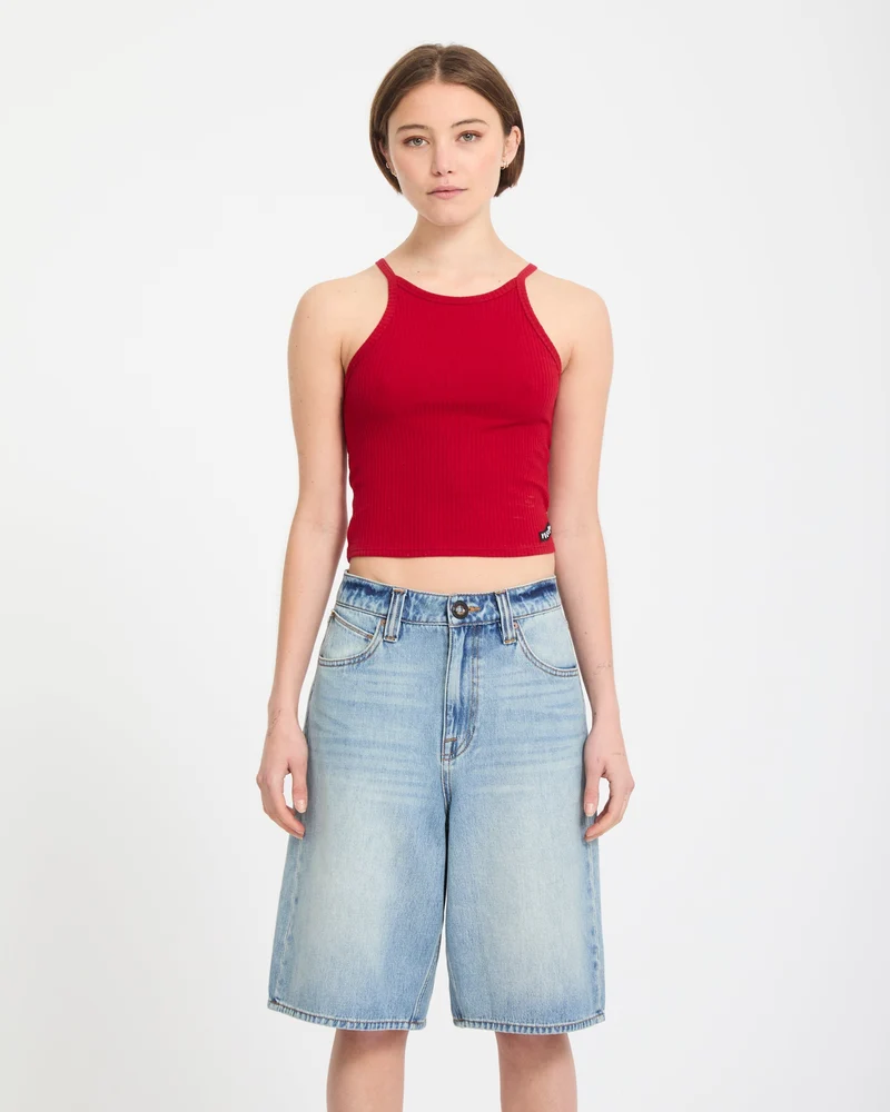 Beeggy Denim-Shorts - Dusty Blue Wash