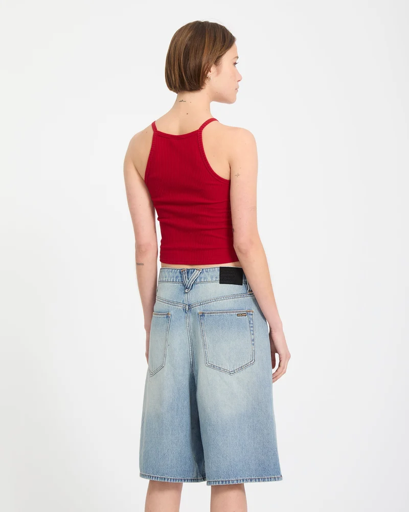 Beeggy Denim-Shorts - Dusty Blue Wash