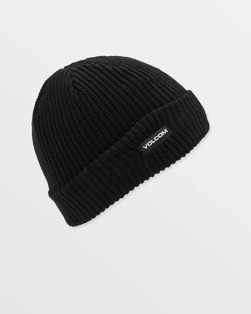 Youth Lined Beanie - Black