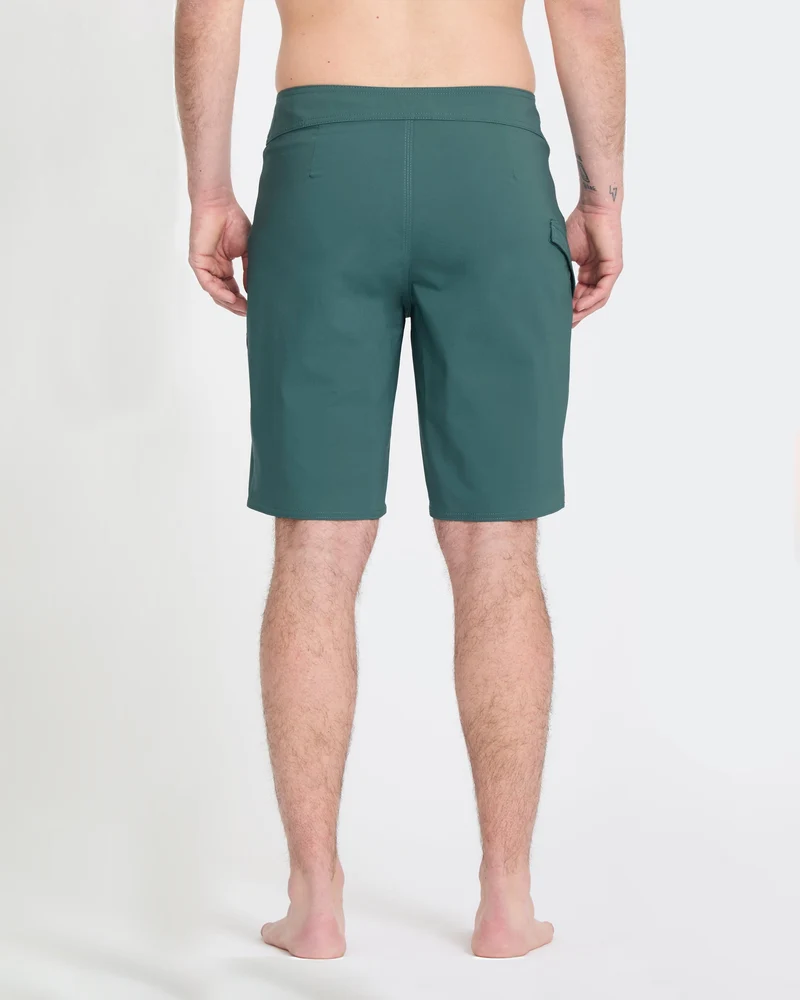 Lido Solid Mod 20" Boardshorts - Rifle Green