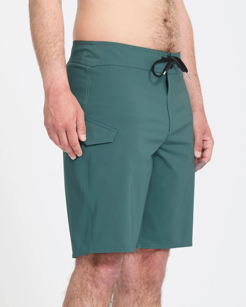 Lido Solid Mod 20" Boardshorts - Rifle Green