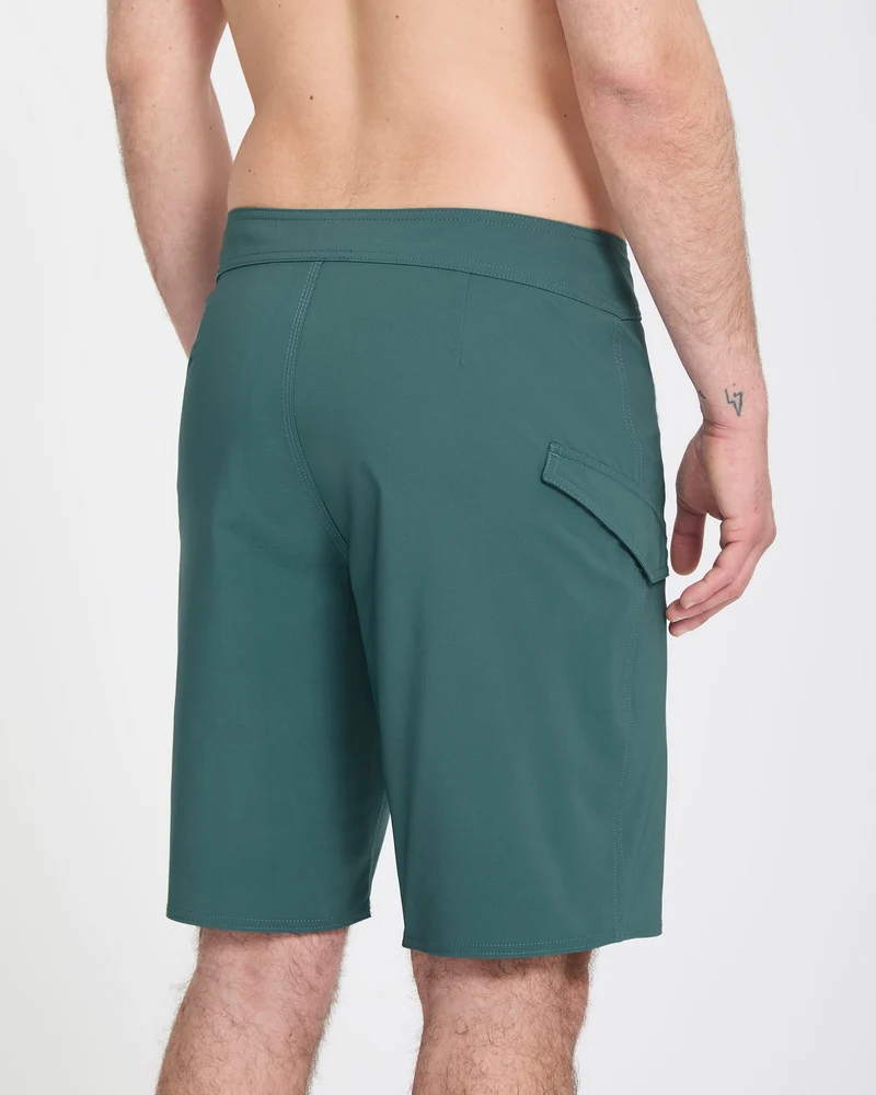 Lido Solid Mod 20" Boardshorts - Rifle Green
