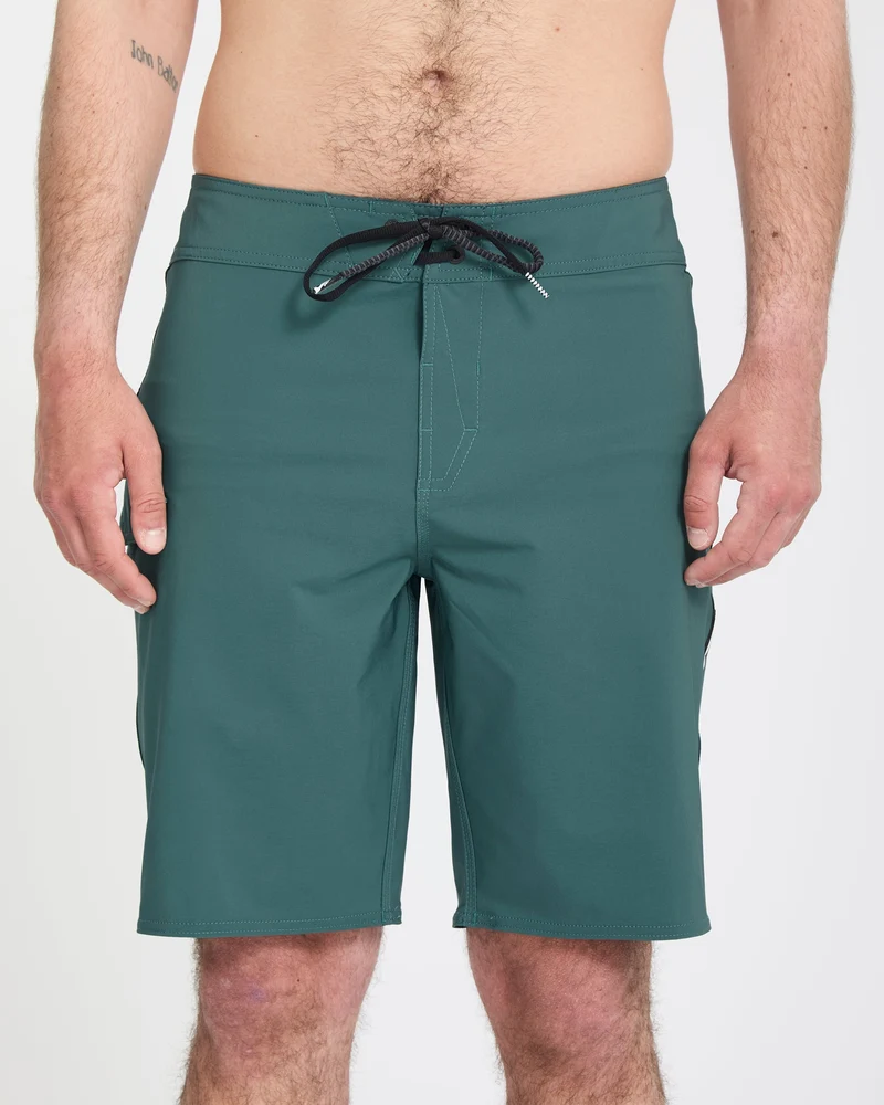 Lido Solid Mod 20" Boardshorts - Rifle Green