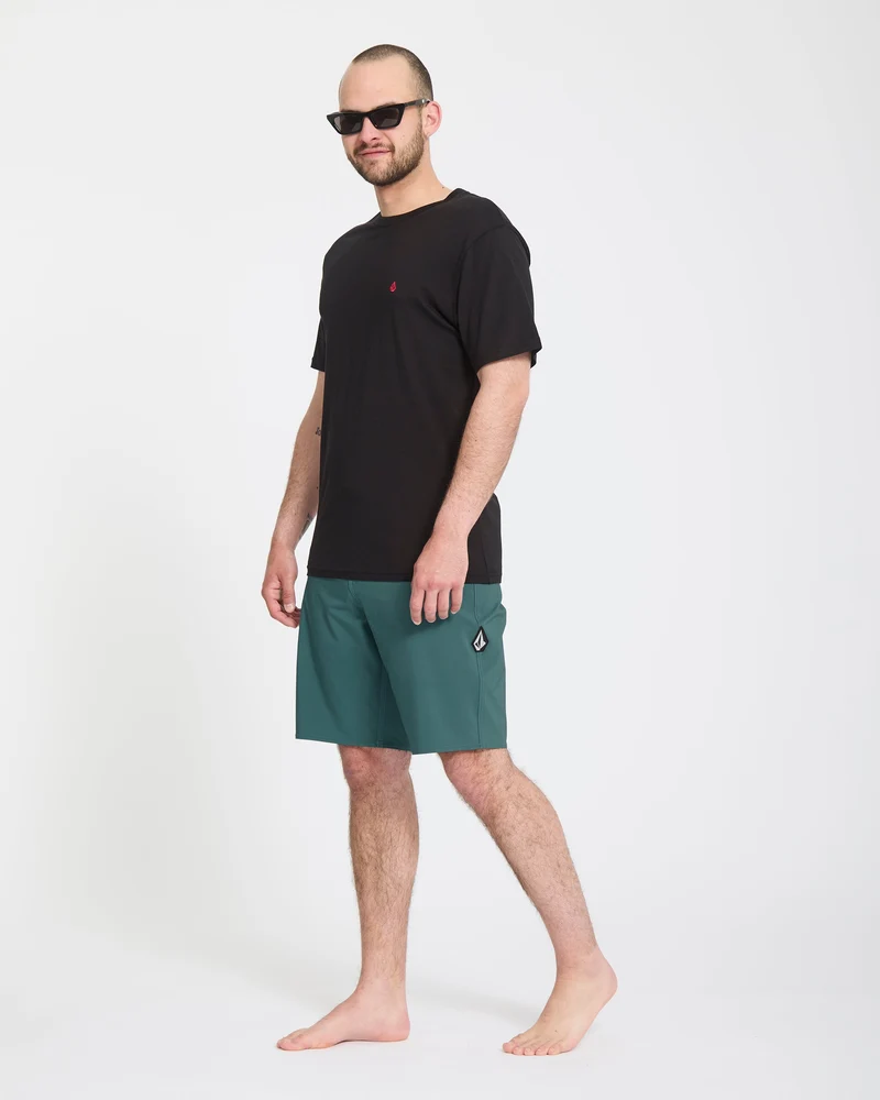 Lido Solid Mod 20" Boardshorts - Rifle Green